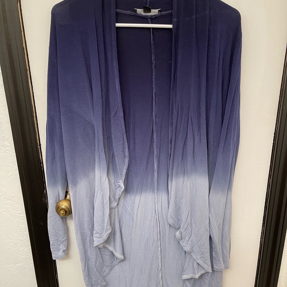 INC International Concepts Ombre Blue Cardigan